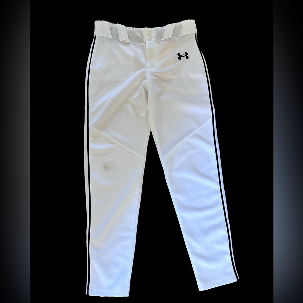 Under Armour White Baseball Pants - YM
